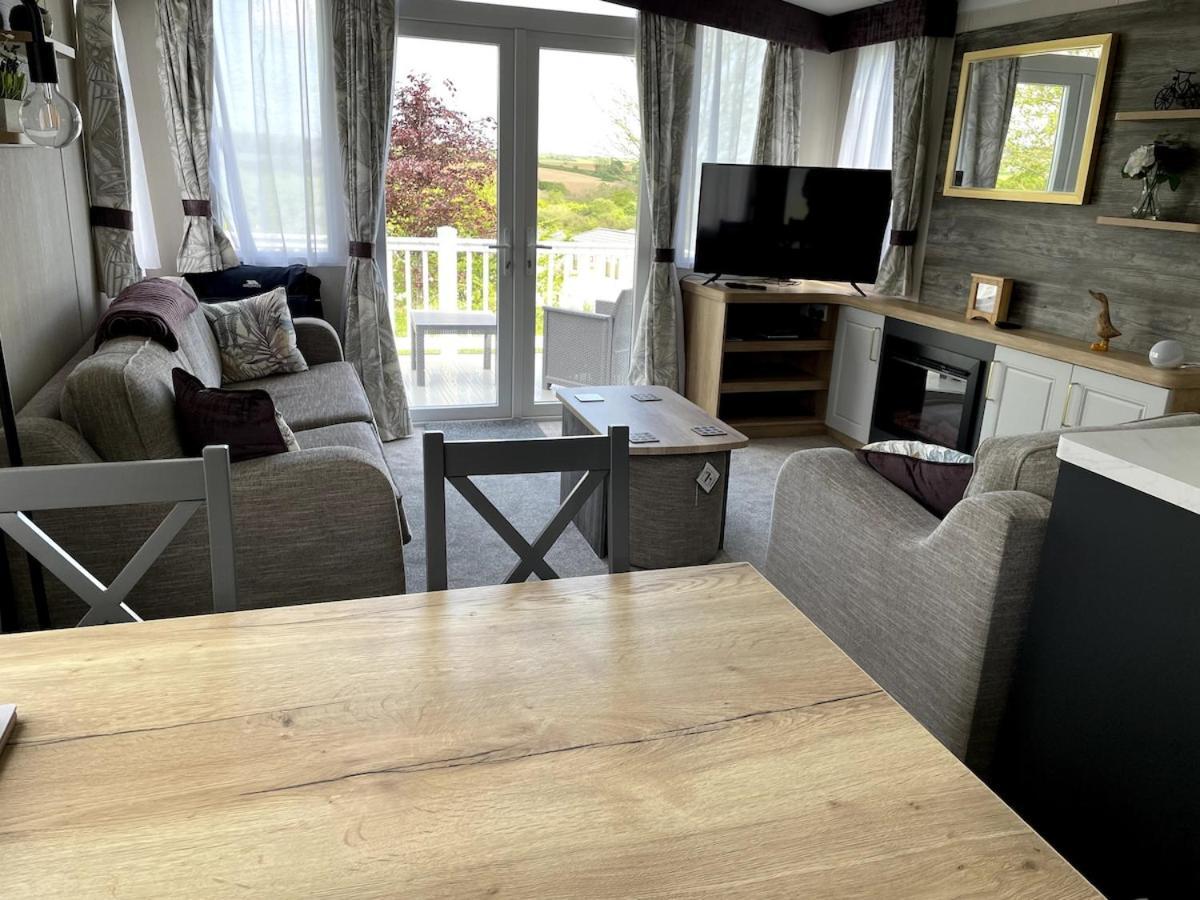 Luxury Caravan Cornwall Sleeps 4 Countryside View St Austell Ngoại thất bức ảnh